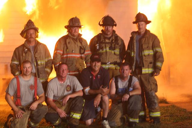 Instructors of Live Burn held June 2 and 8, 2012. L-R Bottom: Pete Morrison, Matt Biggs, David Cline, Jason Myrick. L-R Top: Mark Rackley, Matt Baity, Eddy Harpe and Farrell Long.