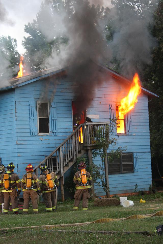 Live Burn of donated structure on Friday, June 8, 2012