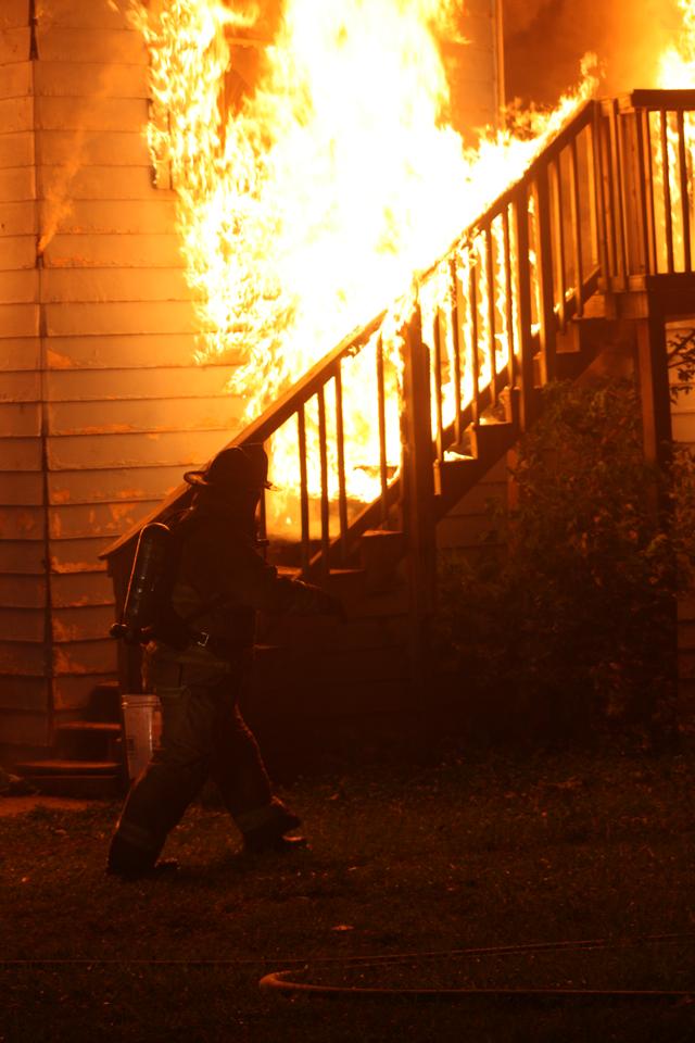 Burn well underway on Friday night, June 8, 2012